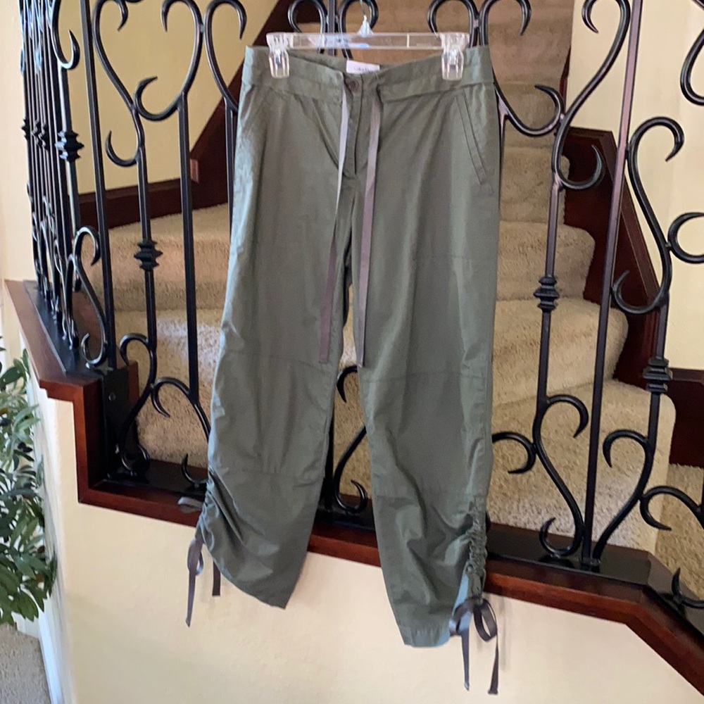 Calvin Klein olive cinch up pants